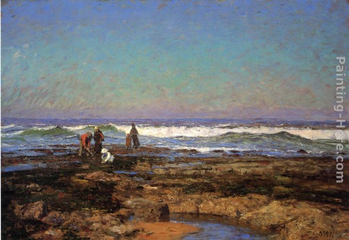 Clam Diggers painting - Theodore Clement Steele Clam Diggers art painting